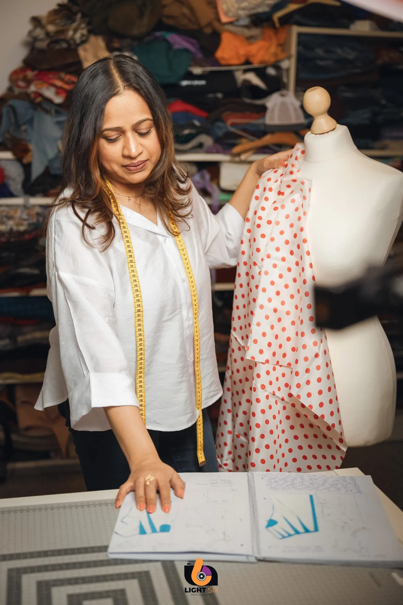 Custom wedding gown creation at Double Stitch by Sumu, a Helsinki ompelimo